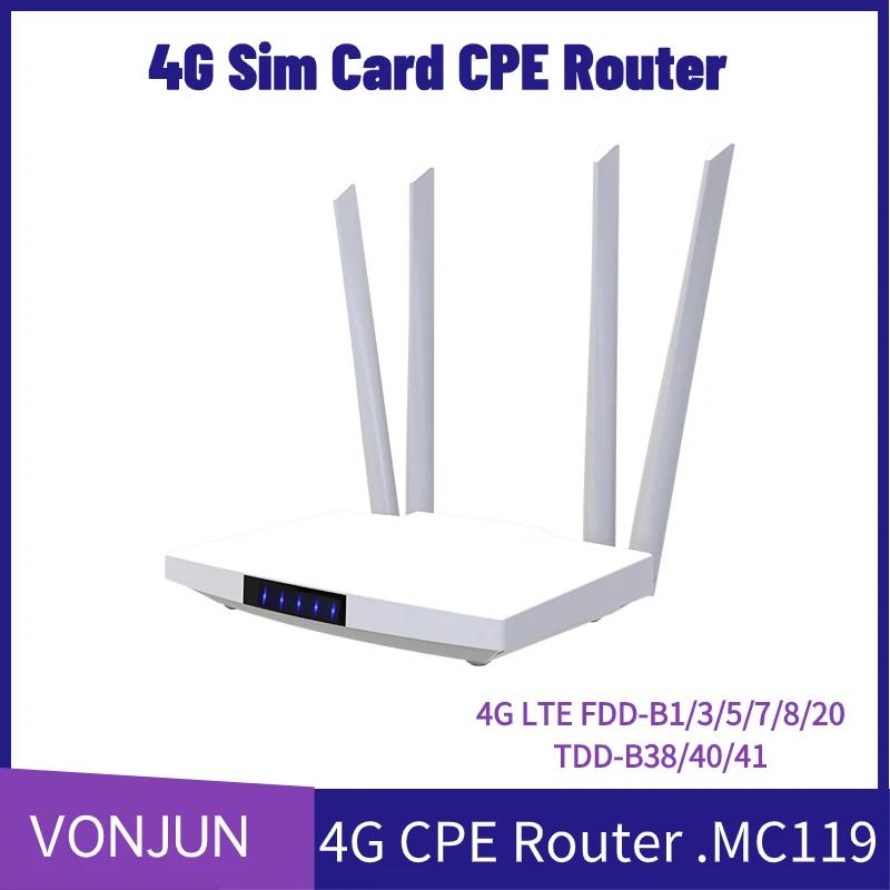 LTE  ֽ  ̴ Ʈũ, MC119 4G CPE SIM ī , 300Mbps
